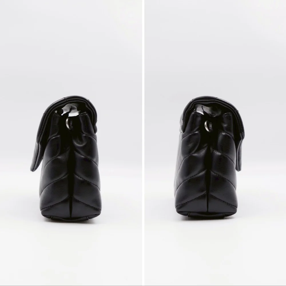 CF49 💟 Saint Laurent Loulou Shoulder Bag Matelasse Chevron Leather Toy - Picture 7 of 15